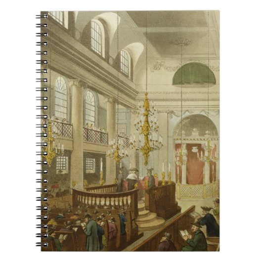 Carnet Synagogue, ducs Place, Houndsditch, d'Ackerman (Devant)