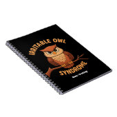 Carnet Syndrome de Chouette Irritable Drôle Chouette en C (Côté Droit)