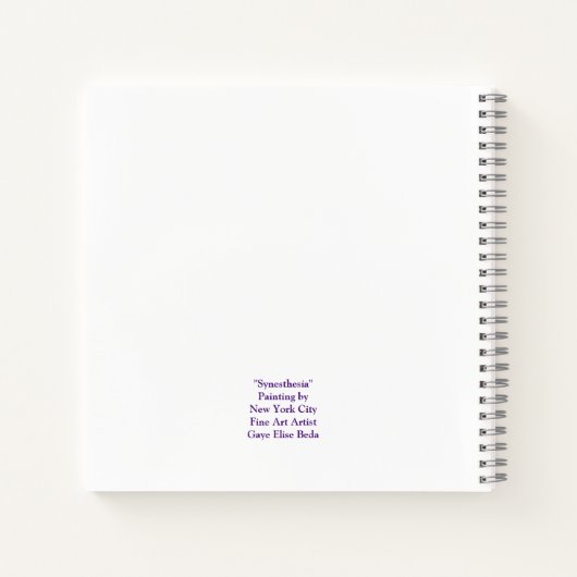 Carnet Synésie (Dos)