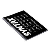 Carnet Syntaxe Collecte drôle de nez (Côté Droit)