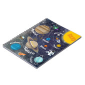 Carnet Système solaire, astronaute et vaisseau spatial (Côté gauche)