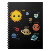 Carnet Système solaire Kawaii (Devant)