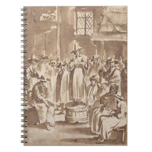 Carnet T34029 une réunion de prière de quaker (stylo et