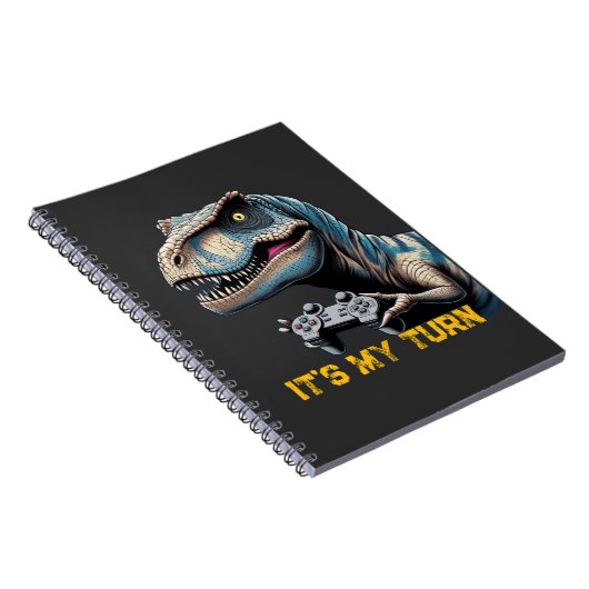 Carnet T-Rex Gamer It’s My Turn Design (Côté Droit)