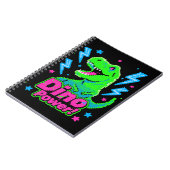 Carnet T-Rex Pixel Puissance Dino Arcade Rétro (Côté gauche)