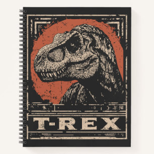 Carnet T-Rex vintage-Est Portrait de Dinosaur