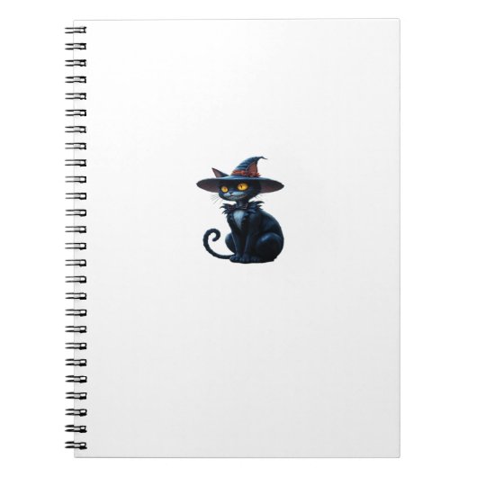Carnet T-Shir Classique Scène de Chat Halloween Sorcière (Devant)
