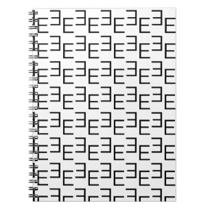 Carnet T-Shirt à monogramme E symétrique, géométrique min