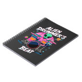 Carnet T-shirt Alien Drummer's Beat - Funky Alien Graphic (Côté gauche)