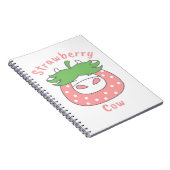 Carnet T-shirt classique à la fraise rose (Côté Droit)