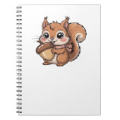 Carnet T-shirt classique écureuil d'automne (Devant)