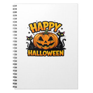 Carnet T-Shirt Classique Halloween Chat Noir_2