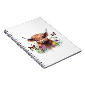 Carnet T-shirt classique pour bébé vache de la Highland L (Côté Droit)