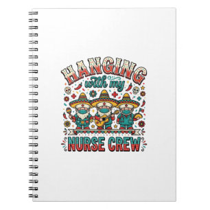 Carnet T-shirt de infirmière de fiesta suspendue avec mon