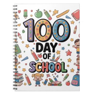 Carnet T-Shirt de la 100e journée d'école amusante | Enfa