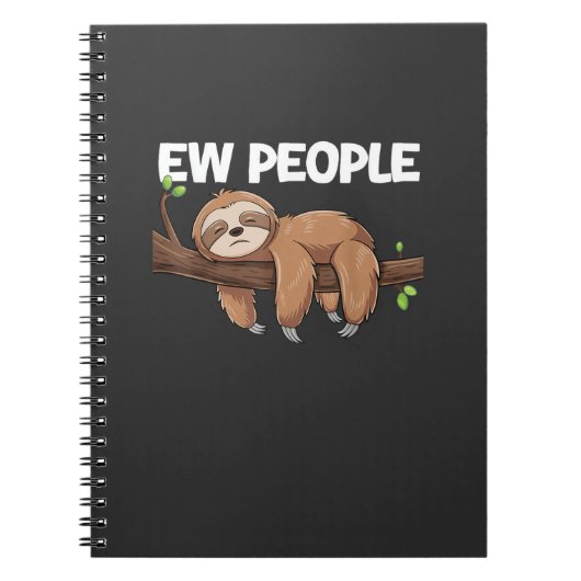 Carnet T-shirt de sloth Ew People (Devant)