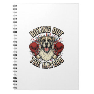 Carnet T-Shirt Drôle Boxer Chien Boxant les Jaloux Desi