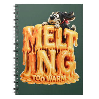 Carnet T-shirt drôle de fonte trop chaud