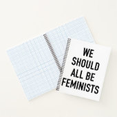 Carnet T-shirt féministe - Nous devrions tous être fémini (Intérieur)