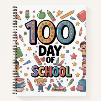 Carnet T-Shirt Fun du 100ème jour d'école | Enfants color