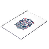 Carnet T-shirt graphique vectoriel du cercle de couture p (Côté gauche)