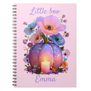 Carnet T-Shirt Halloween personnalisé Little Boo pour fil