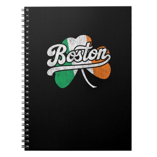 Carnet T-shirt irlandais de Boston (Devant)