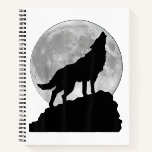 Carnet T Shirt Loup sous la lumière de la lune - Chien to