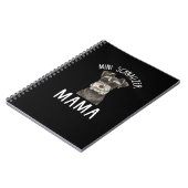 Carnet T-shirt maman Schnauzer | Mini Schnauzer maman (Côté gauche)