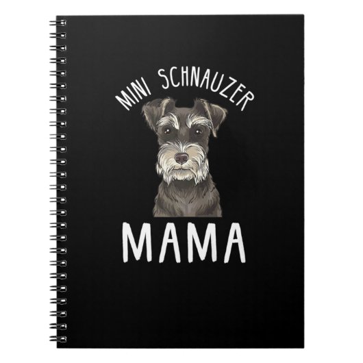 Carnet T-shirt maman Schnauzer | Mini Schnauzer maman (Devant)