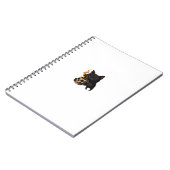 Carnet T-Shirt Oversized Dark Cat Coffee With Skull Mug (Côté gauche)