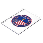 Carnet T-shirt Wisconsin, (Côté gauche)