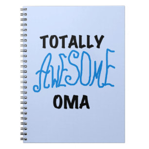 Carnet T-shirts et cadeaux Oma Blue totalement géniaux