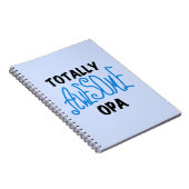 Carnet T-shirts et cadeaux Opa bleu absolument géniaux (Côté Droit)