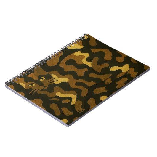 Carnet Tabby Cat Camouflage Art (Côté gauche)