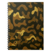 Carnet Tabby Cat Camouflage Art (Devant)