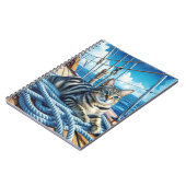 Carnet Tabby Chat Sur Les Cordes De Bateau (Côté gauche)