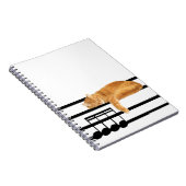 Carnet Tabby de musique kitty cat (Côté Droit)