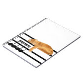 Carnet Tabby de musique kitty cat (Côté gauche)