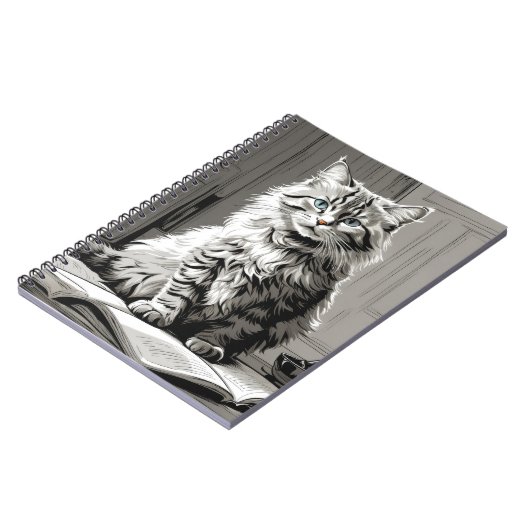 Carnet Tabby Gris (Côté gauche)