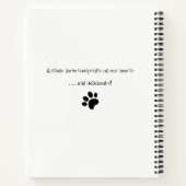 Carnet Tabby Kitten sur la table (Dos)