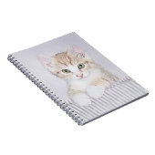 Carnet Tabby Orange Kitten Peinture - Art Chat original (Côté Droit)