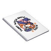 Carnet Tabby Witch Brew – Joli Design de Chat d'Halloween (Côté Droit)