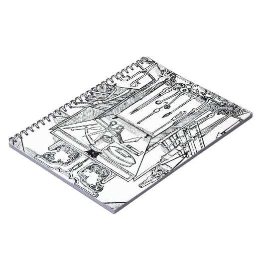 Carnet Table d'opération et instruments chirurgicaux, du (Côté gauche)