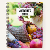 Carnet Table du chef de la récolte d'automne Corne d'abon (Devant)