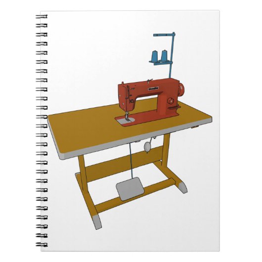 Carnet Table Et Machine À Coudre (Devant)