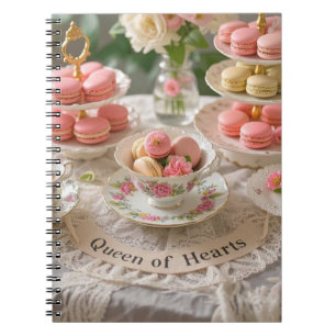 Carnet Table fleurie, tasses d'eau, plateaux en gradins m