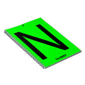 Carnet Table périodique de la lettre N (Côté Droit)