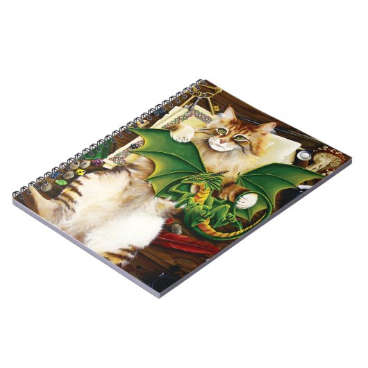 Carnet Table Top Jeu Dragon Chat (Côté gauche)
