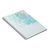 Carnet Tableau abstrait bleu et blanc (Côté Droit)
